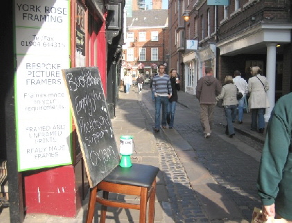 Busking in York 