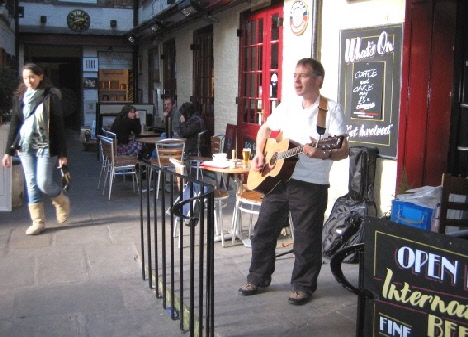 Busking in York 